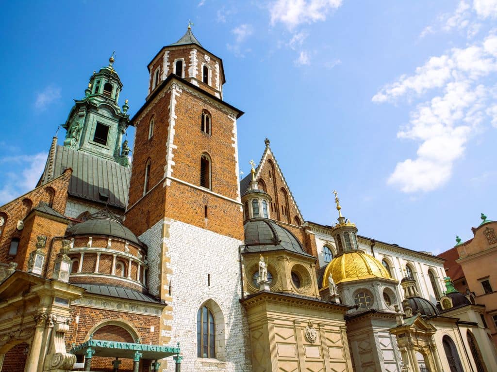 Wawel Cathedral and golden dome in Krakow for senior travelers
